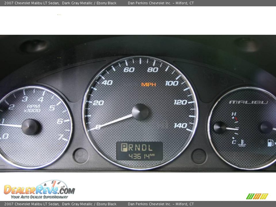 2007 Chevrolet Malibu LT Sedan Dark Gray Metallic / Ebony Black Photo #11