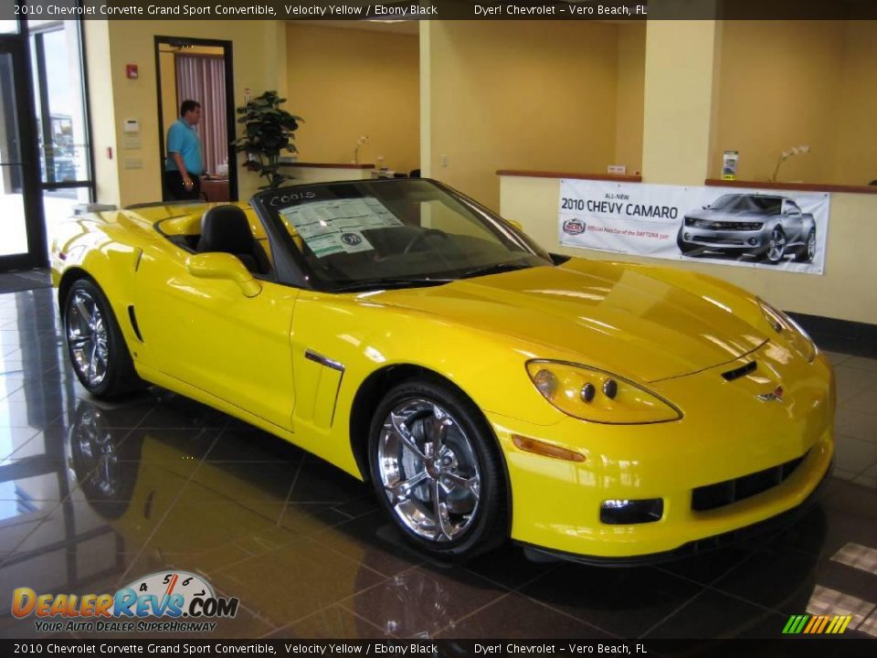 2010 Chevrolet Corvette Grand Sport Convertible Velocity Yellow / Ebony Black Photo #1