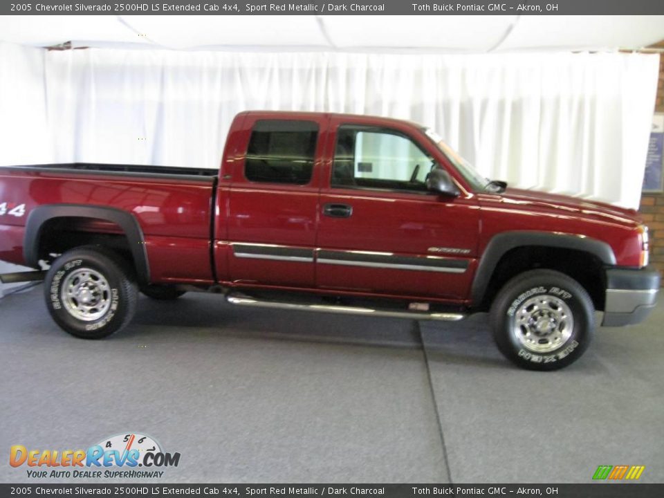 2005 Chevrolet Silverado 2500HD LS Extended Cab 4x4 Sport Red Metallic / Dark Charcoal Photo #2