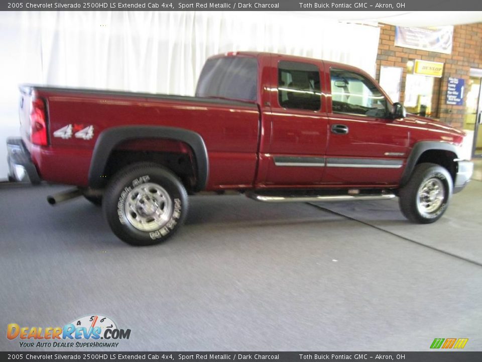 2005 Chevrolet Silverado 2500HD LS Extended Cab 4x4 Sport Red Metallic / Dark Charcoal Photo #3