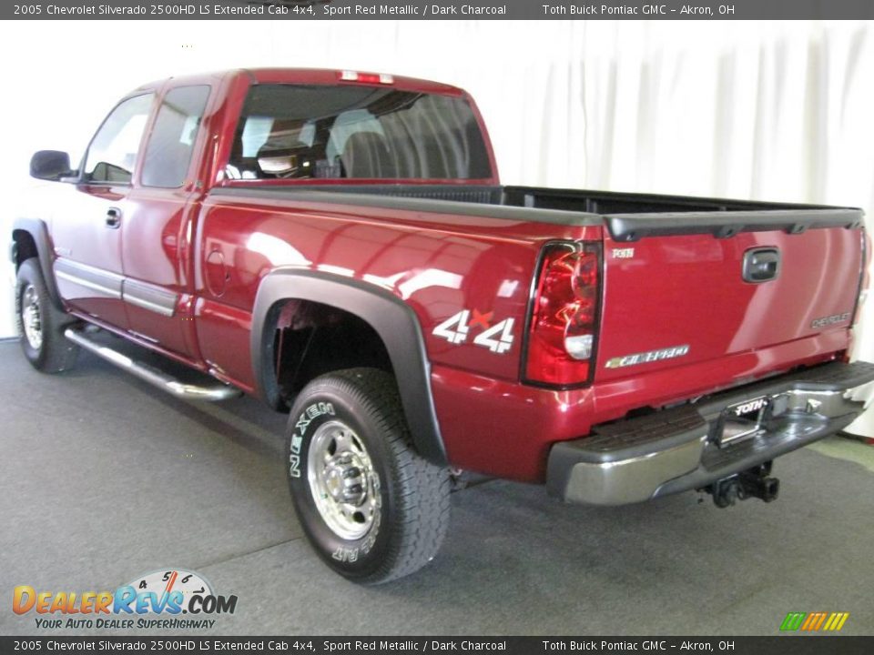 2005 Chevrolet Silverado 2500HD LS Extended Cab 4x4 Sport Red Metallic / Dark Charcoal Photo #4
