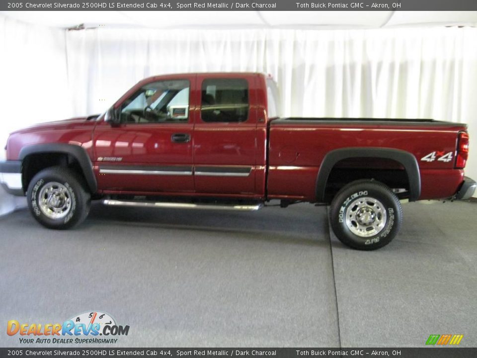 2005 Chevrolet Silverado 2500HD LS Extended Cab 4x4 Sport Red Metallic / Dark Charcoal Photo #5