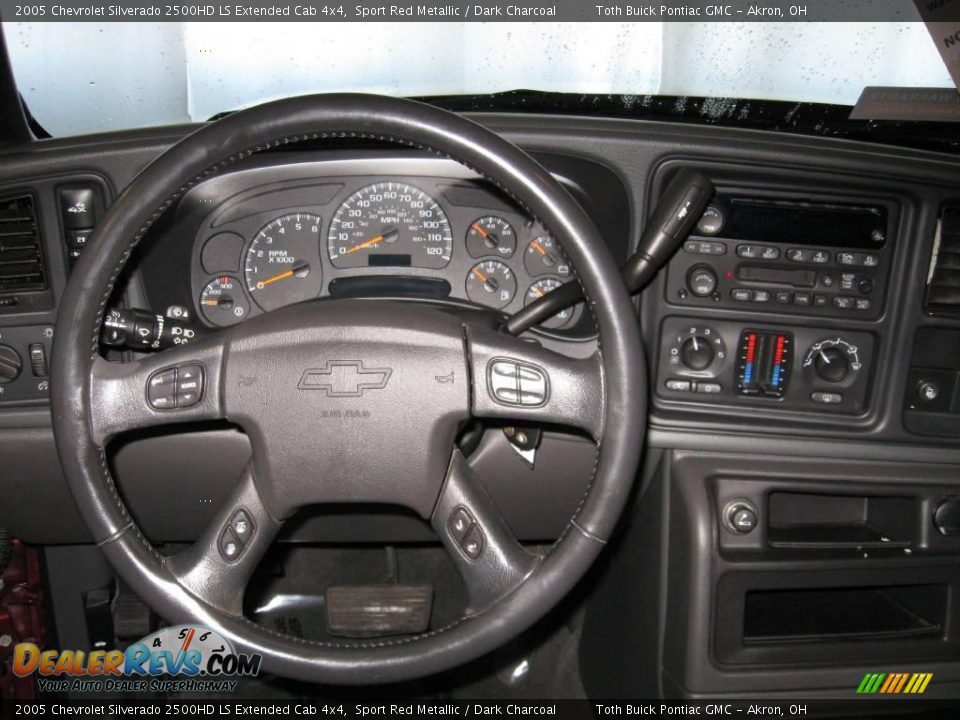 2005 Chevrolet Silverado 2500HD LS Extended Cab 4x4 Sport Red Metallic / Dark Charcoal Photo #9