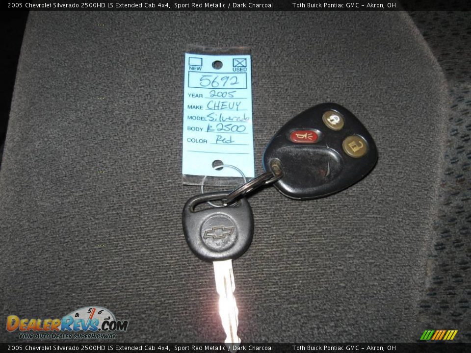 2005 Chevrolet Silverado 2500HD LS Extended Cab 4x4 Sport Red Metallic / Dark Charcoal Photo #12