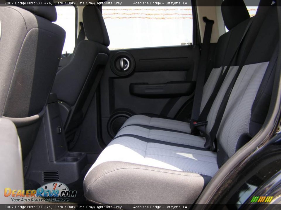 2007 Dodge Nitro SXT 4x4 Black / Dark Slate Gray/Light Slate Gray Photo #10