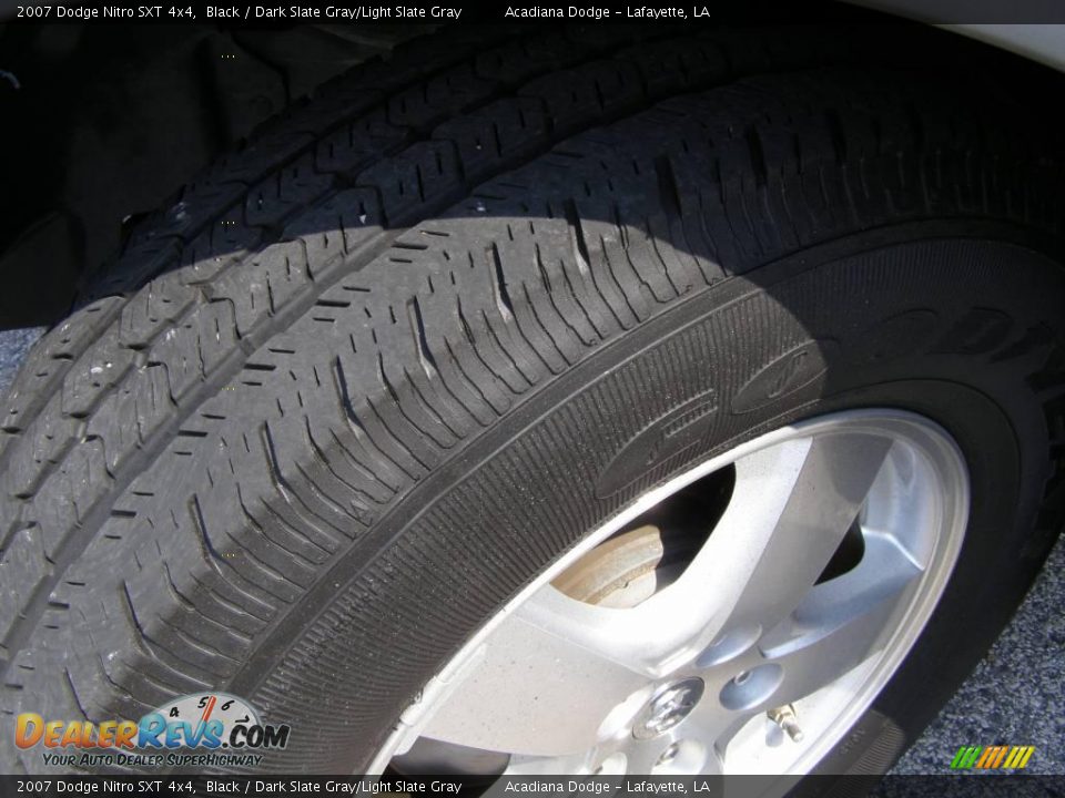 2007 Dodge Nitro SXT 4x4 Black / Dark Slate Gray/Light Slate Gray Photo #12