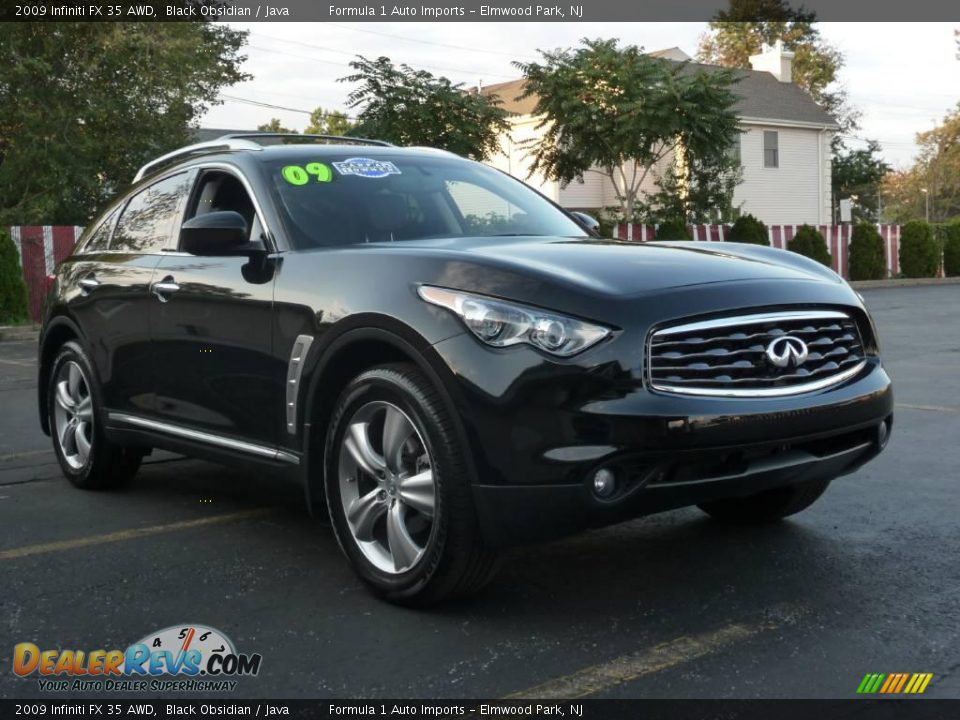 2009 Infiniti FX 35 AWD Black Obsidian / Java Photo #2