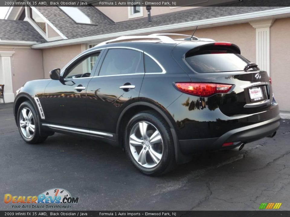 2009 Infiniti FX 35 AWD Black Obsidian / Java Photo #4