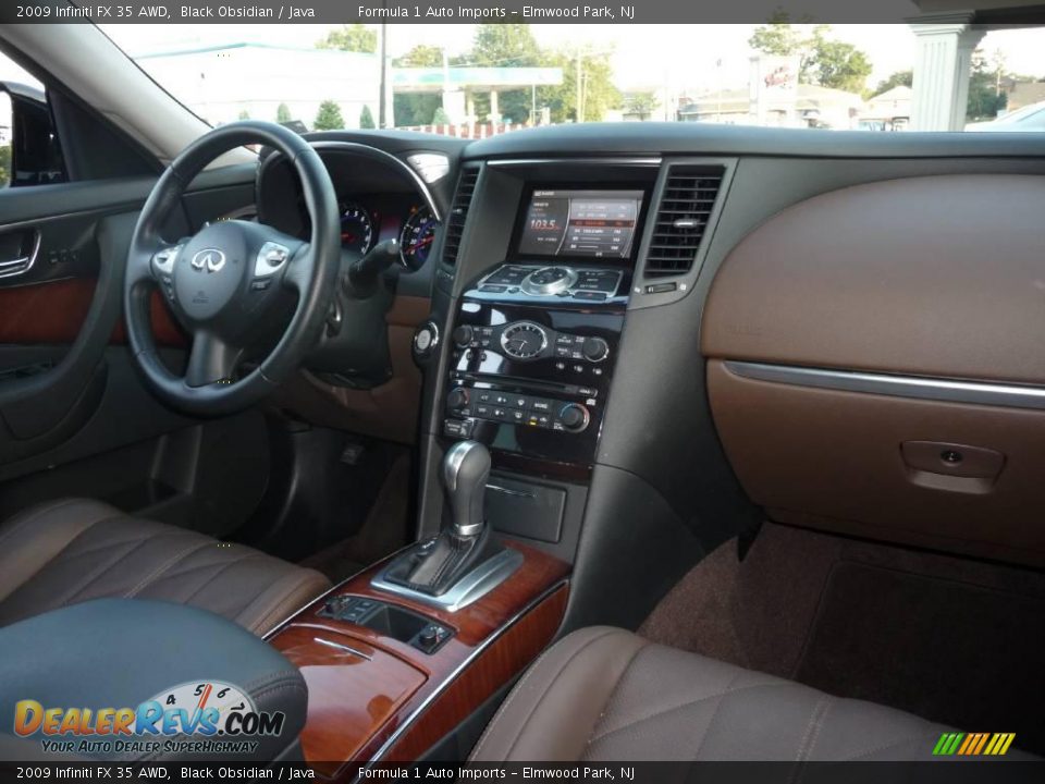 2009 Infiniti FX 35 AWD Black Obsidian / Java Photo #6
