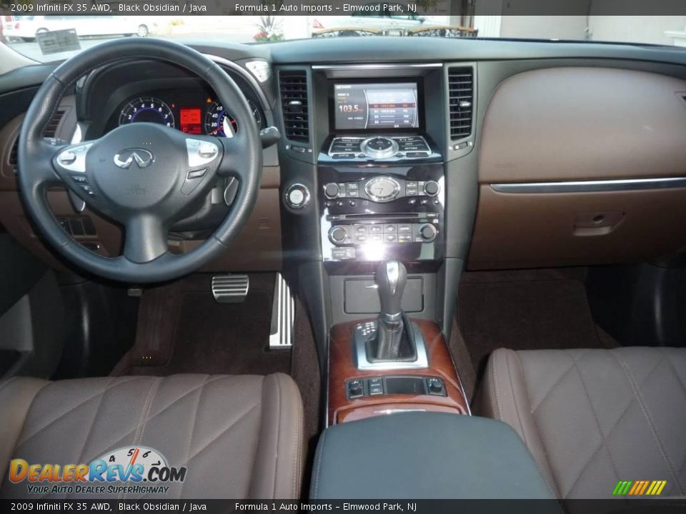 2009 Infiniti FX 35 AWD Black Obsidian / Java Photo #9