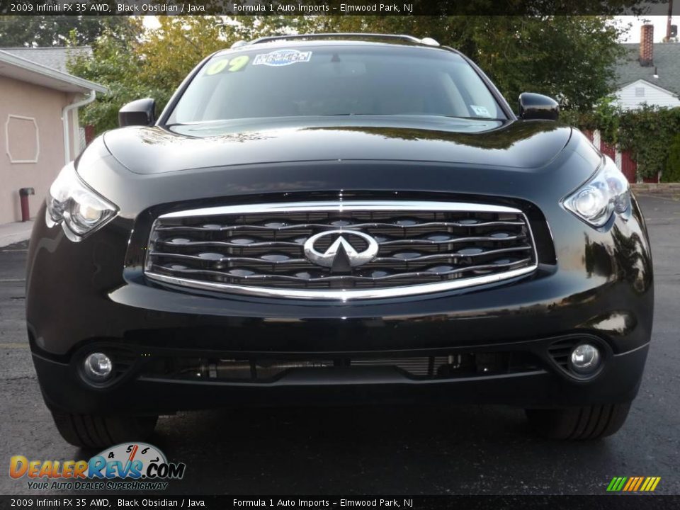 2009 Infiniti FX 35 AWD Black Obsidian / Java Photo #21