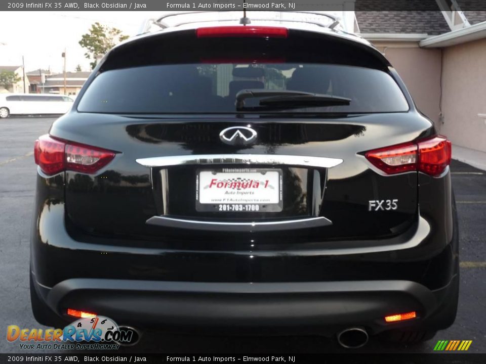 2009 Infiniti FX 35 AWD Black Obsidian / Java Photo #22