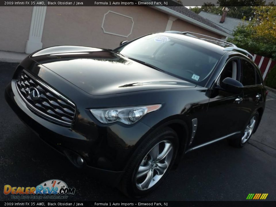 2009 Infiniti FX 35 AWD Black Obsidian / Java Photo #25
