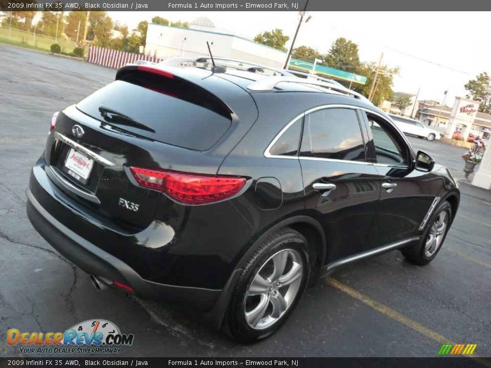 2009 Infiniti FX 35 AWD Black Obsidian / Java Photo #26
