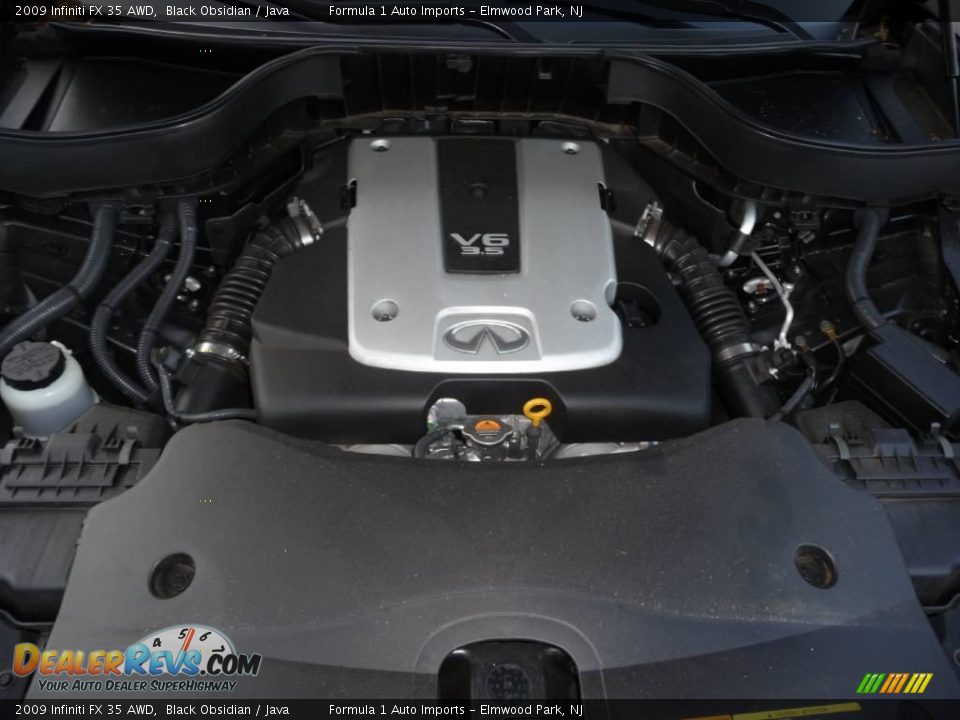 2009 Infiniti FX 35 AWD Black Obsidian / Java Photo #28