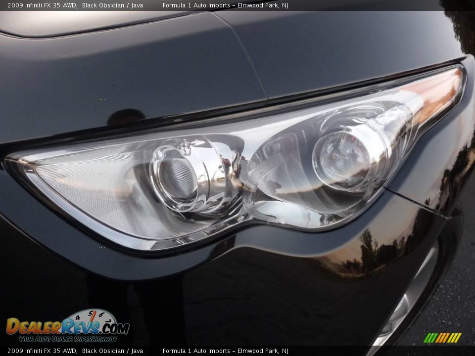 2009 Infiniti FX 35 AWD Black Obsidian / Java Photo #29