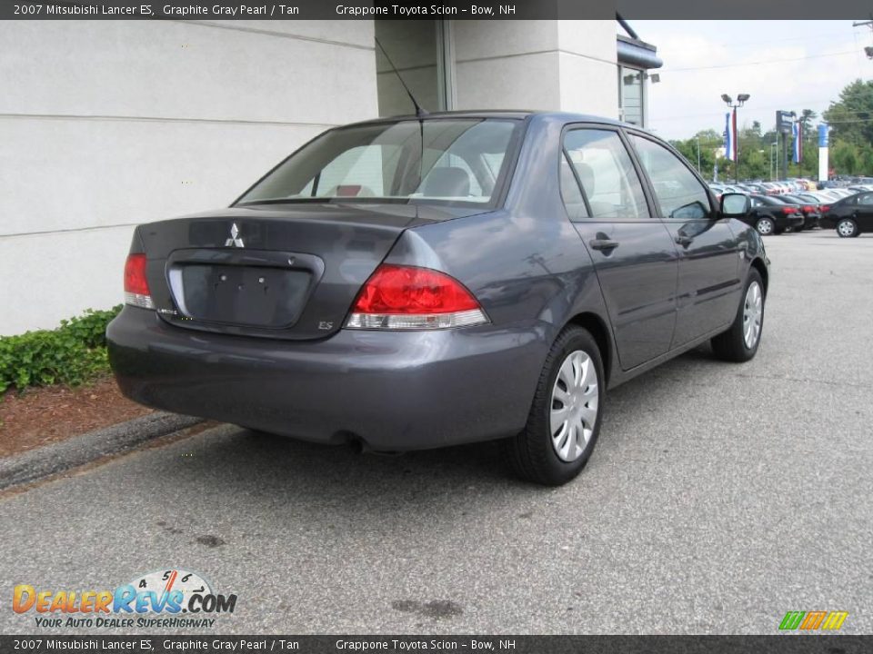 2007 Mitsubishi Lancer ES Graphite Gray Pearl / Tan Photo #3