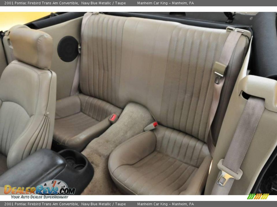 2001 Pontiac Firebird Trans Am Convertible Navy Blue Metallic / Taupe Photo #14