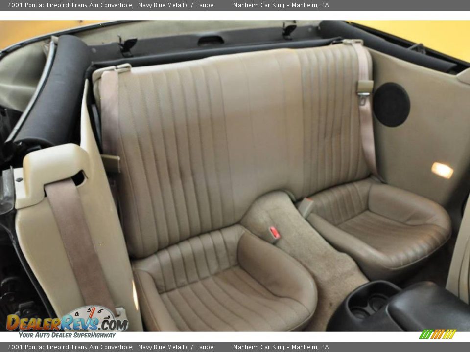 2001 Pontiac Firebird Trans Am Convertible Navy Blue Metallic / Taupe Photo #16