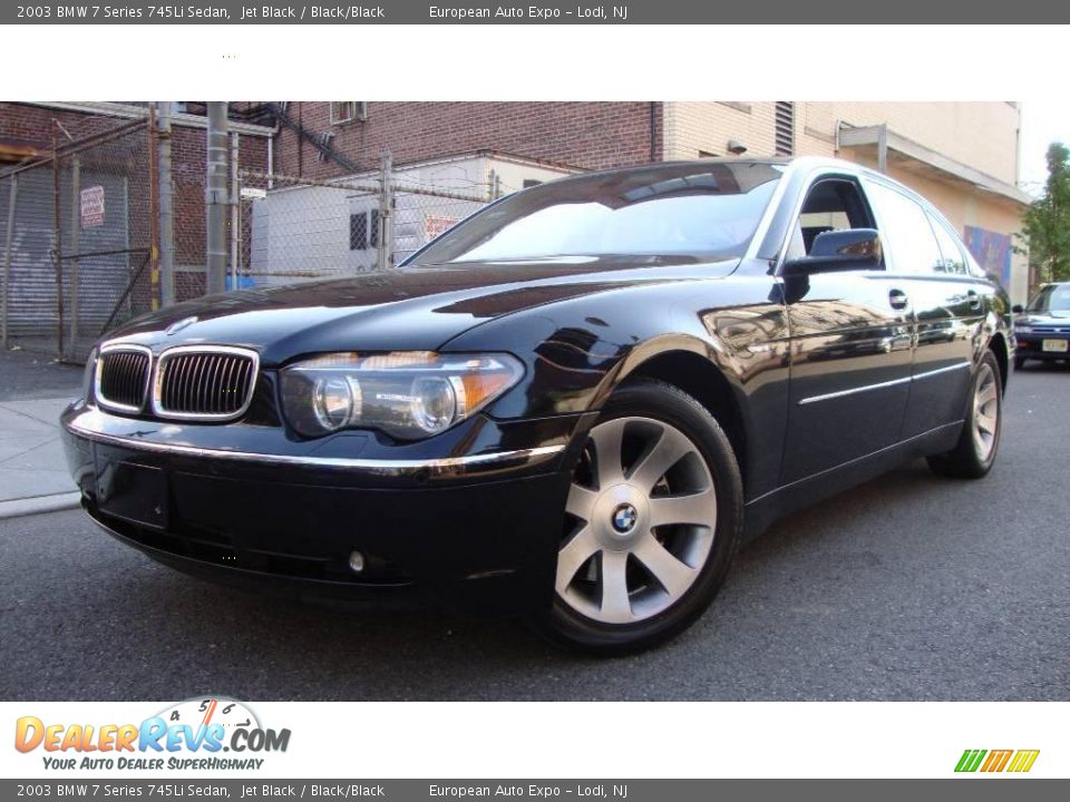 2003 BMW 7 Series 745Li Sedan Jet Black / Black/Black Photo #1