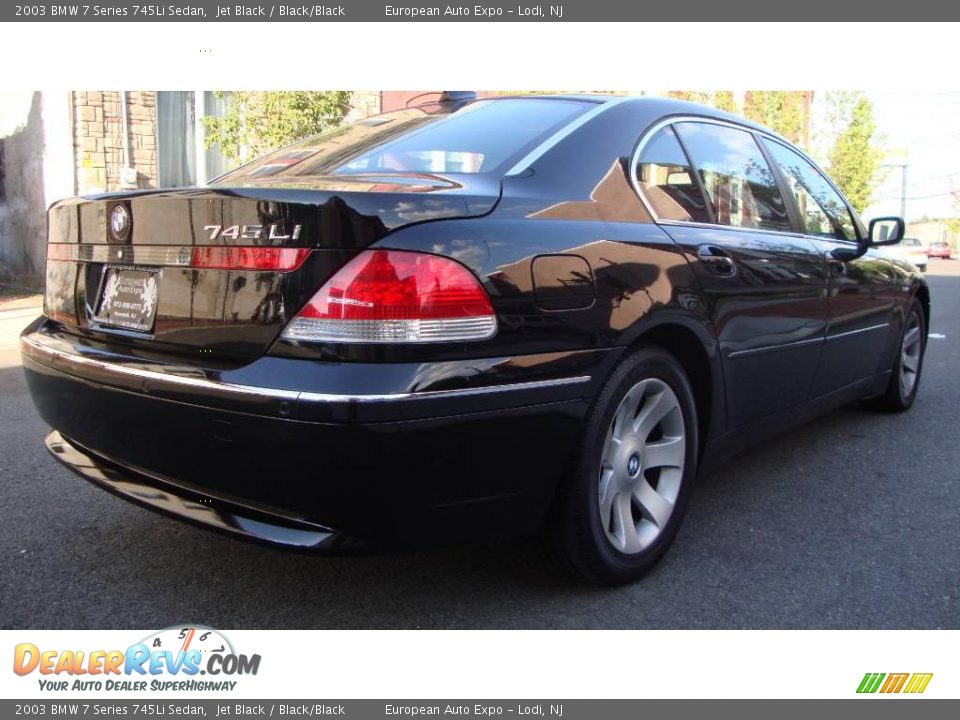 2003 BMW 7 Series 745Li Sedan Jet Black / Black/Black Photo #3