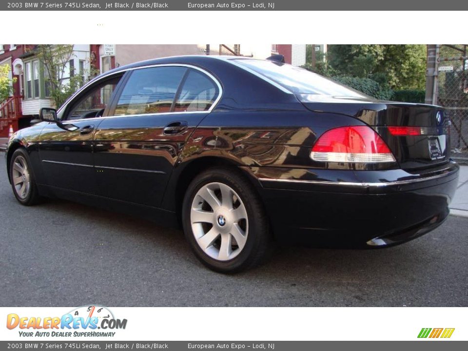 2003 BMW 7 Series 745Li Sedan Jet Black / Black/Black Photo #4