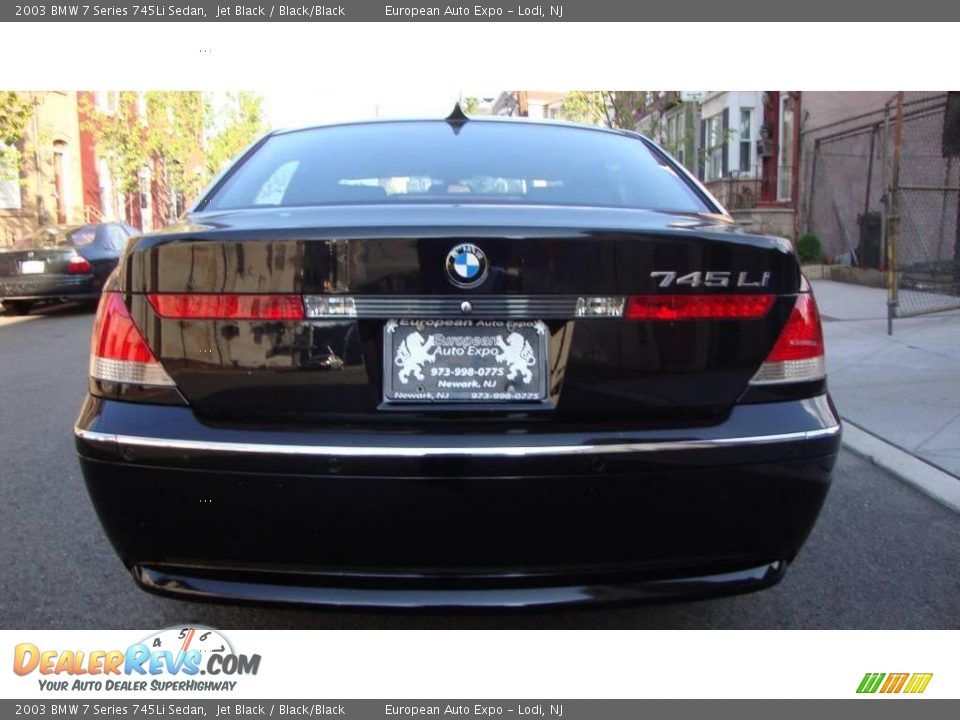 2003 BMW 7 Series 745Li Sedan Jet Black / Black/Black Photo #5