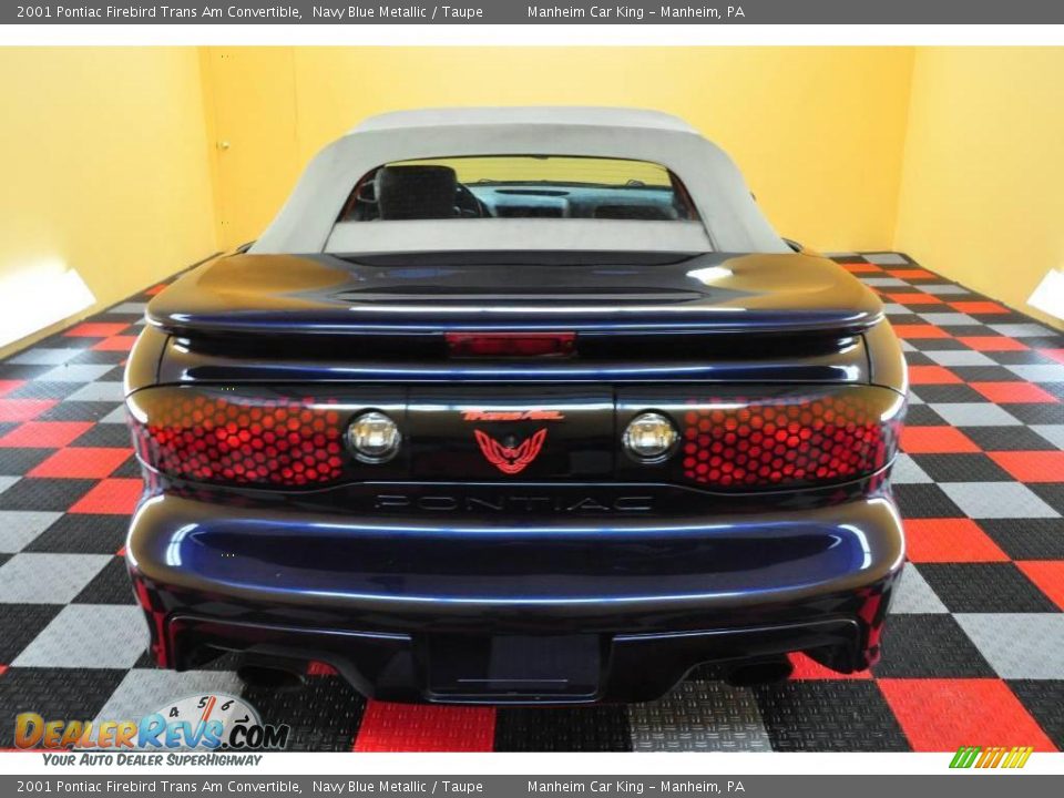 2001 Pontiac Firebird Trans Am Convertible Navy Blue Metallic / Taupe Photo #24