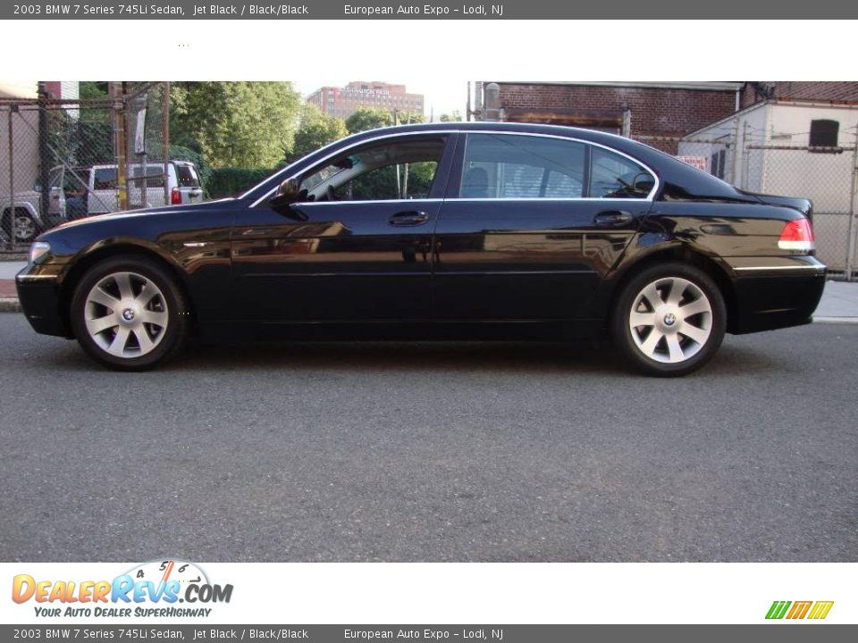 2003 BMW 7 Series 745Li Sedan Jet Black / Black/Black Photo #6