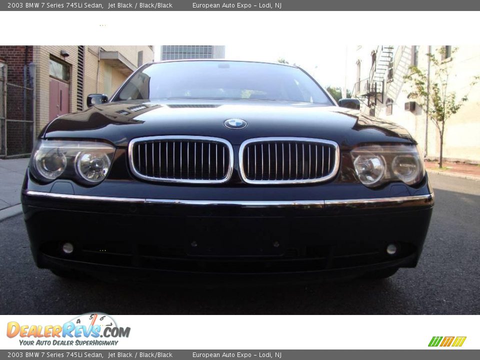 2003 BMW 7 Series 745Li Sedan Jet Black / Black/Black Photo #7