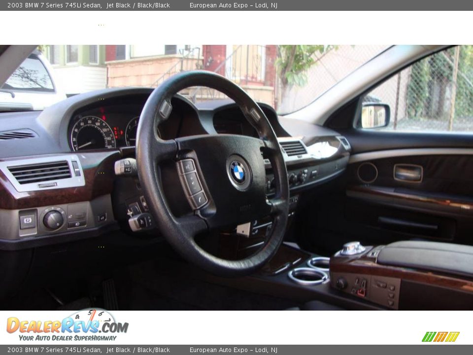 2003 BMW 7 Series 745Li Sedan Jet Black / Black/Black Photo #8