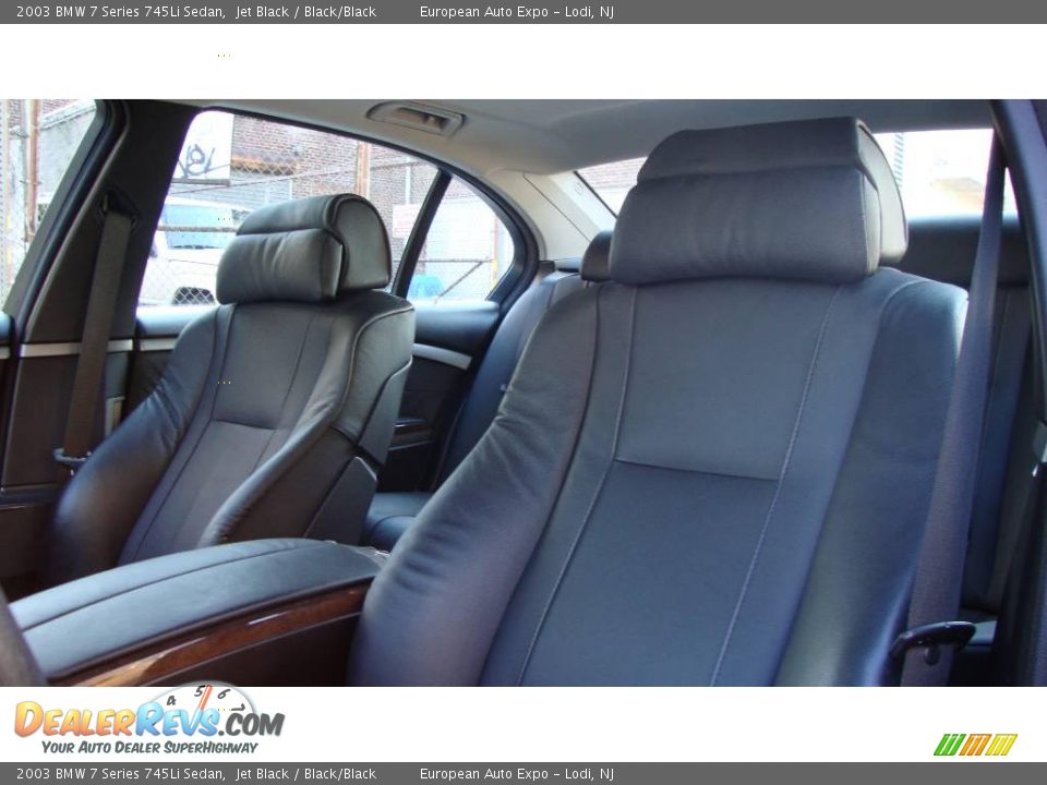 2003 BMW 7 Series 745Li Sedan Jet Black / Black/Black Photo #9