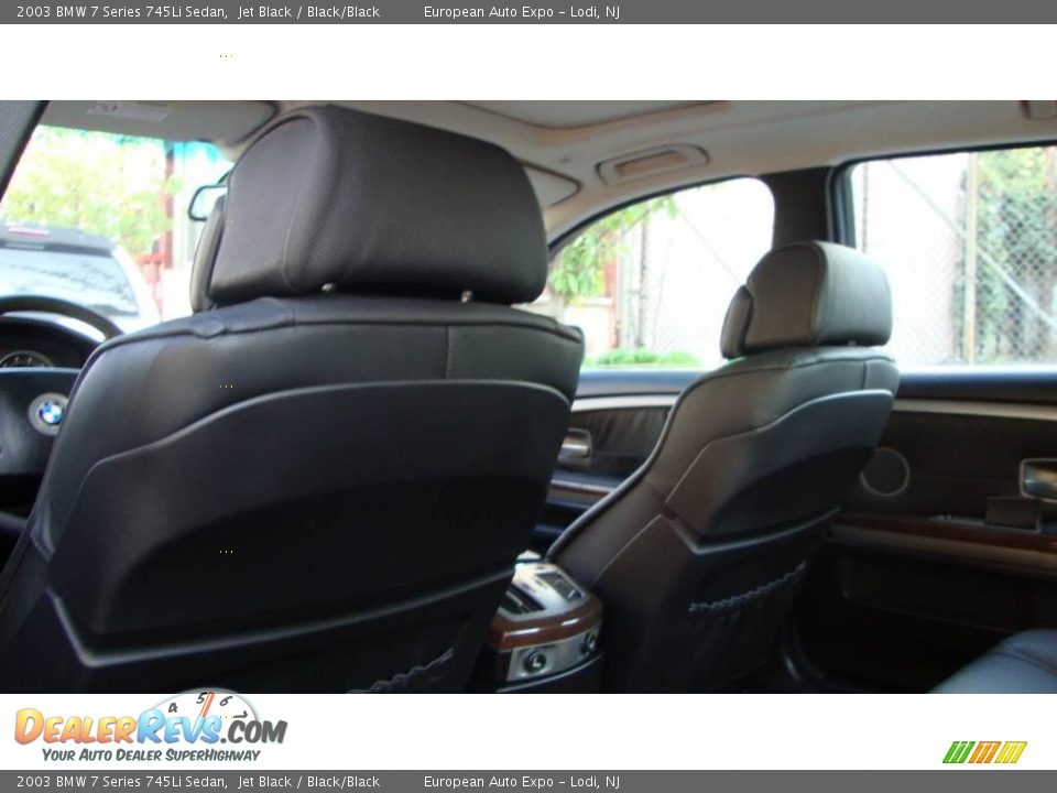 2003 BMW 7 Series 745Li Sedan Jet Black / Black/Black Photo #10