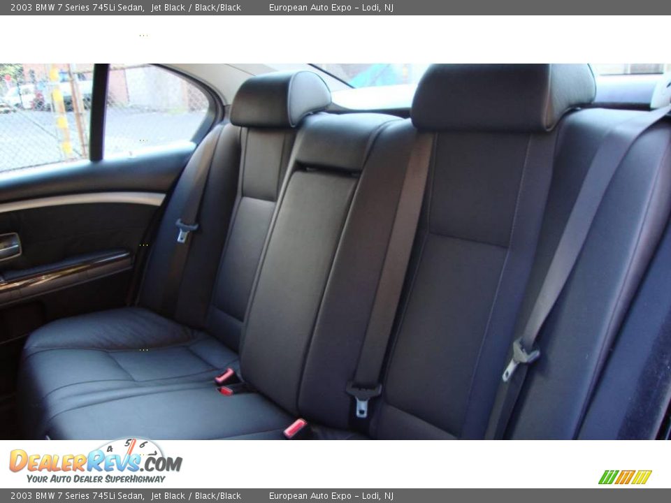 2003 BMW 7 Series 745Li Sedan Jet Black / Black/Black Photo #11