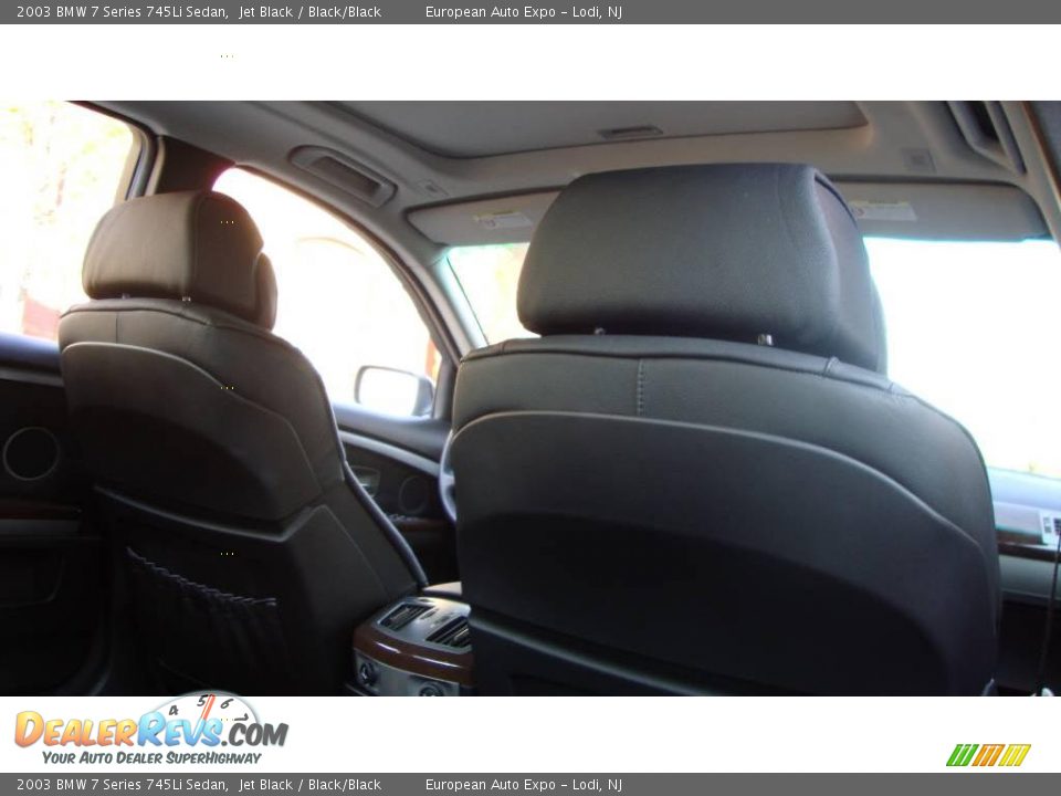 2003 BMW 7 Series 745Li Sedan Jet Black / Black/Black Photo #12