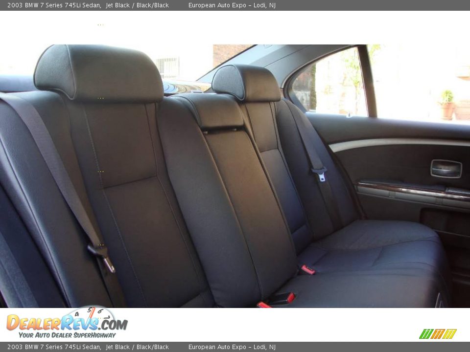 2003 BMW 7 Series 745Li Sedan Jet Black / Black/Black Photo #13