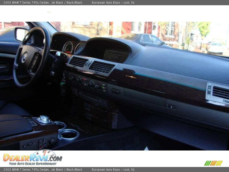 2003 BMW 7 Series 745Li Sedan Jet Black / Black/Black Photo #14
