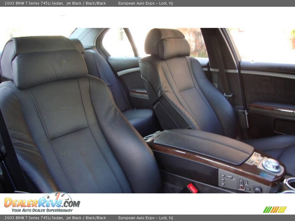 2003 BMW 7 Series 745Li Sedan Jet Black / Black/Black Photo #15