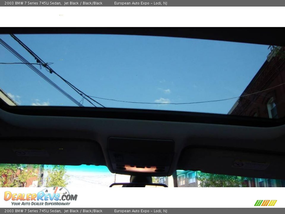 2003 BMW 7 Series 745Li Sedan Jet Black / Black/Black Photo #17