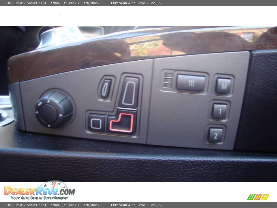 2003 BMW 7 Series 745Li Sedan Jet Black / Black/Black Photo #18