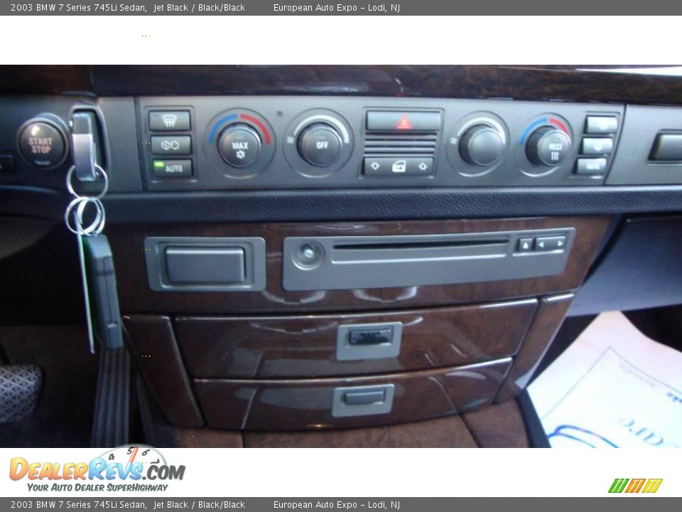 2003 BMW 7 Series 745Li Sedan Jet Black / Black/Black Photo #20