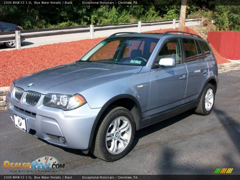 2006 BMW X3 3.0i Blue Water Metallic / Black Photo #1