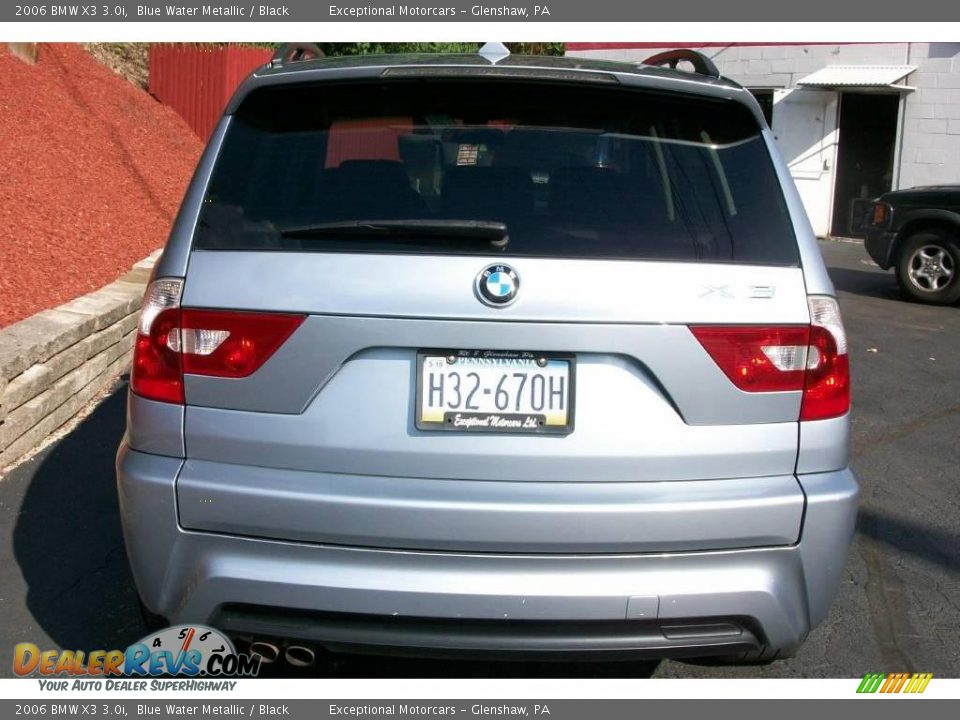 2006 BMW X3 3.0i Blue Water Metallic / Black Photo #4