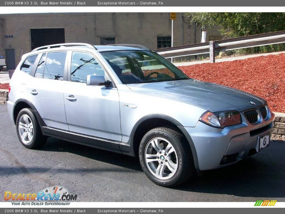 2006 BMW X3 3.0i Blue Water Metallic / Black Photo #7