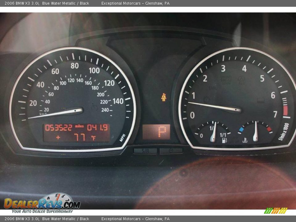 2006 BMW X3 3.0i Blue Water Metallic / Black Photo #13