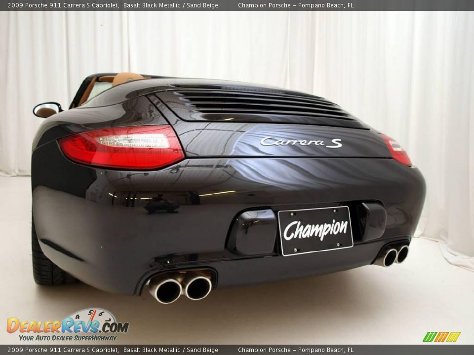 2009 Porsche 911 Carrera S Cabriolet Basalt Black Metallic / Sand Beige Photo #5