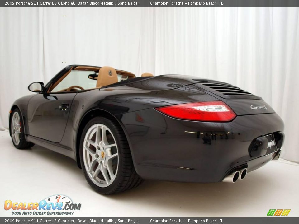 2009 Porsche 911 Carrera S Cabriolet Basalt Black Metallic / Sand Beige Photo #6