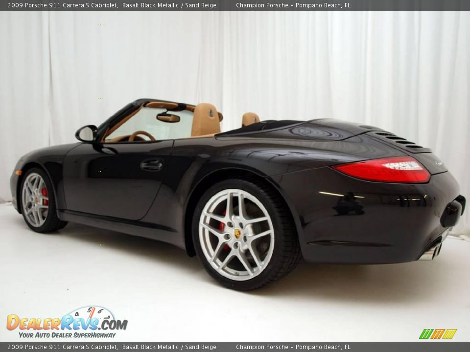 2009 Porsche 911 Carrera S Cabriolet Basalt Black Metallic / Sand Beige Photo #7