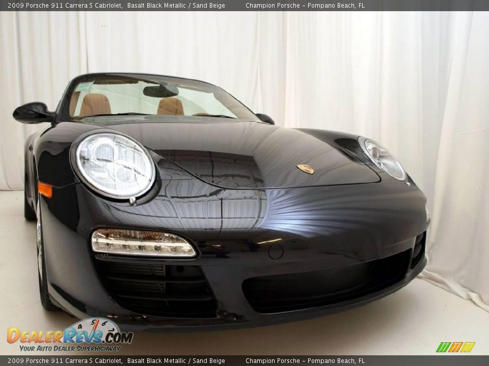 2009 Porsche 911 Carrera S Cabriolet Basalt Black Metallic / Sand Beige Photo #9