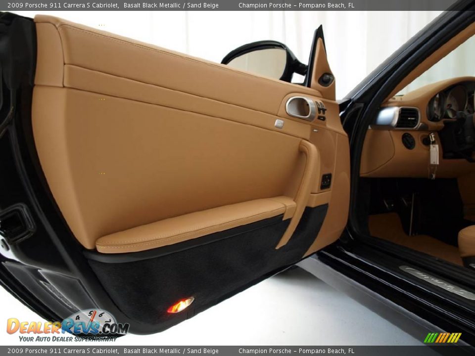 2009 Porsche 911 Carrera S Cabriolet Basalt Black Metallic / Sand Beige Photo #10